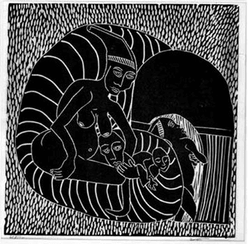 Mother And The Child by Azaria Mbatha