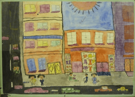 Open School Drawings (2 Of 8): Street Beggars by Barbara Open School