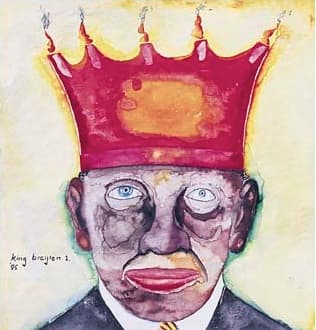 King Breyten 1 (From Series Of Six) by Breyten Breytenbach