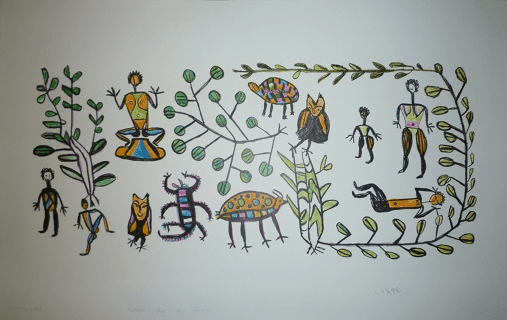 People, Owls And Insects by Coxqe