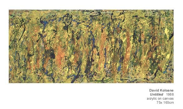 Untitled (Jhb Green &Blue) by David Koloane