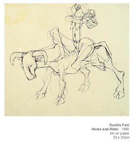Horse And Rider by Dumile Feni
