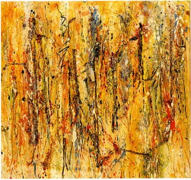 Untitled (Acrylic And String) by Dumisane Mabaso