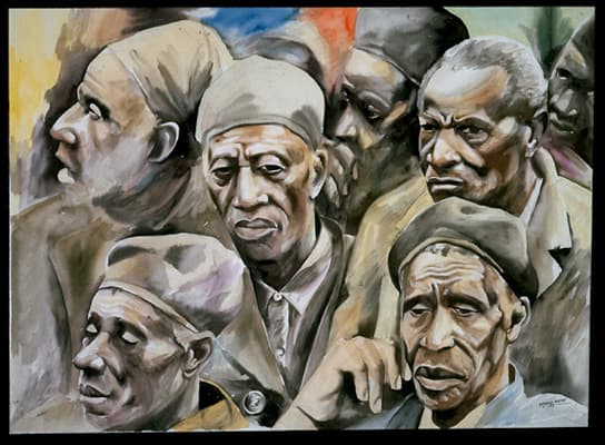 African Faces by George Nene