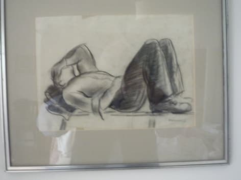 Asylum Drawing by Gerard Sekoto