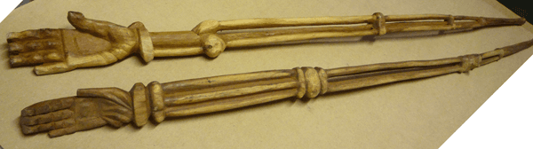 Ritual Staff With Hands by Jackson Hlungwane