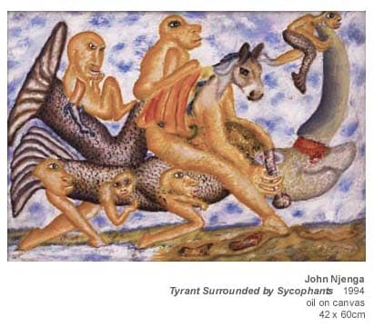 Tyrant Surrounded By Sychophants by John Njenga