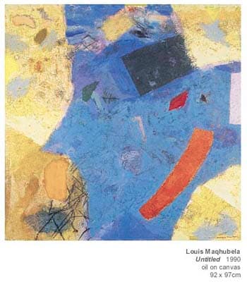 Untitled (Small Square) by Louis Maqhubela