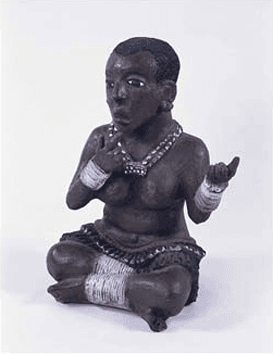 Clay Figure by Noria Mabasa