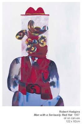 Man With A Seriously Red Hat by Robert Hodgins