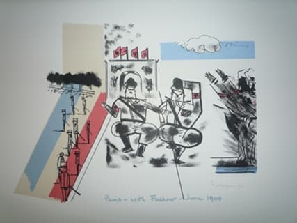 No 4. Paris-With Fuehrer-June 1940 Figure 62 by Robert Hodgins