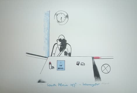 No 7 South Africa 197?-Interrogator Figure 68 by Robert Hodgins
