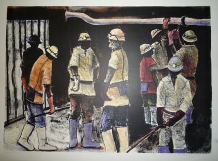 Maintenance by Sam Nhlengethwa