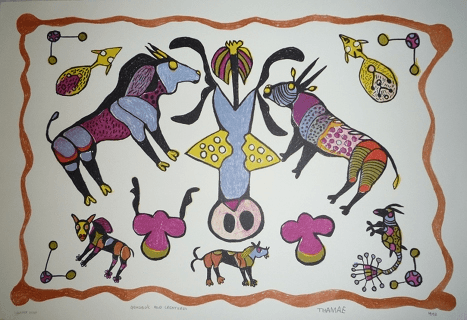 Gemsbok And Creatures by Thamae