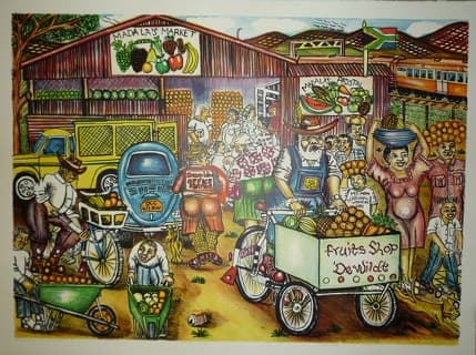 Township At De Wildt by Tommy Motswai