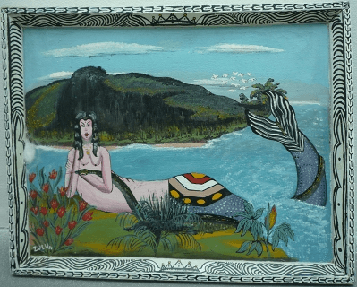 Sardine Mermaid With Island by Zulu